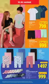 Lidl akciós újság hét 40 Oldal 67: LUPILU Kislány capri leggings €1.497,00, LUPILU €999,00