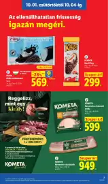 Lidl akciós újság hét 40 Oldal 7: KOMETA Kemencés csirkemell sonka €599,00, KINDER Maxi King €299,00