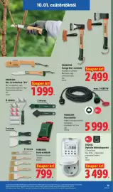 Lidl akciós újság hét 40 Oldal 13: Parkside Festő eszközök €799,00, PARKSIDE Hosszabbító €5.999,00