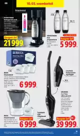 Lidl akciós újság hét 40 Oldal 19: SODASTREAM Gaia pótpalackszett €5.999,00, BRITA Vízszűrőbetét €6.999,00