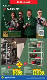 Lidl akciós újság hét 40 Oldal 20: Parkside XL műhelypolc €12.999,00, PARKSIDE Műhelypolc €8.999,00