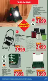 Lidl akciós újság hét 40 Oldal 23: Parkside Kötél €2.499,00, Parkside Rendszerező barkácsdoboz €1.999,00