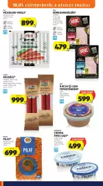 ALDI akciós újság hét 40 Oldal 18: Hofburger Cremia Friss Sajt €499,00, Csabai Kolbász €999,00