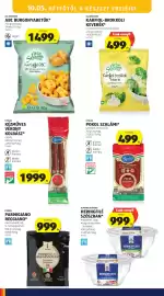 ALDI akciós újság hét 40 Oldal 22: Gyulai kézműves vékony kolbász €1.999,00, ALMARE SEAFOOD HERINGFILÉ SZÓSZBAN €999,00