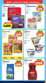 ALDI akciós újság hét 40 Oldal 29: NESCAFÉ INSTANT KÁVÉ Classic €2.999,00, MÜLLER TEJBERIZS Zero €289,00