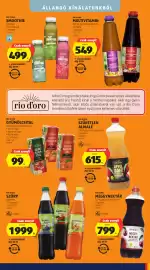 ALDI akciós újság hét 40 Oldal 37: RIO D'ORO MEGGYNEKTÁR €799,00, Rio D'Oro Multivitamin €549,00