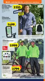 ALDI akciós újság hét 40 Oldal 43: RIDEGO KERÉKPÁROS SISAK €5.999,00, Női vagy férfi softshell kabát vagy dzseki €3.555,00