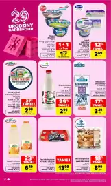 Carrefour gazetka tydzień 40 Strona 22: Deser Belriso Zott €1,73, Mleko UHT bez laktozy POLMLEK €3,49