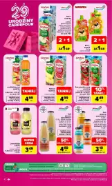 Carrefour gazetka tydzień 40 Strona 42: Sok Bracia Sadownicy €4,60, Sok multiwitamina Hortex €4,99