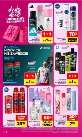 Carrefour gazetka tydzień 40 Strona 50: Perfumetka Bi-es €7,99, Axe €1,00