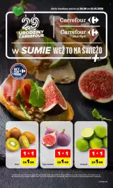 Carrefour gazetka tydzień 40 Strona 1: Figa świeża* €1,00, Limonki* €1,00