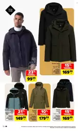 Carrefour gazetka Strona 22: Kurtka męska TEX €179,99, KURTKA MĘSKA €149,99