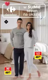 Carrefour gazetka Strona 1: Piżama męska €49,99, Piżama damska €49,99