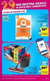 Carrefour Market gazetka tydzień 40 Strona 5: Mop Ultramax Vileda + płyn Ajax €69,99, Łosoś wędzony MOWI plastry €19,99