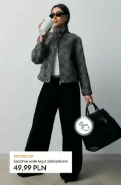 Sinsay gazetka tydzień 39 Strona 6: Spodnie wide leg z zakładkami €49,99