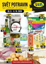 Jip leták týden 40 Strana 1: Sedita Tatranky oplatky €4,91, Gimoka mletá káva Gusto Ricco €62,41