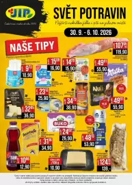 Jip leták týden 40 Strana 24: Castello jeskynní sýr plátky €32,95, Mcennedy párky hot dog €34,73