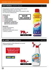Efekt leták Strana 20: Savo original dezinfekce €79,00, Mr. Expert čistíc na akrylátové vany €89,00