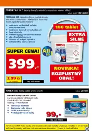 Efekt leták Strana 25: Forsil all in 1 €399,00, Finish čistič myčky nádobí s vůní lemon €99,00
