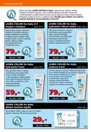 Efekt leták Strana 33: Laura collini for baby hydratační krém €59,00, Laura collini for baby pudrový krém €79,00