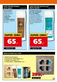 Efekt leták Strana 39: Luigi Collini sprchový gel white water €65,00, Luigi Collini šampon proti lupům €65,00