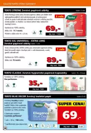 Efekt leták Strana 40: Tento classic 3vrstvé hygienické papírové kapesníky €35,00, Tento 3vrstvý toaletní papír €69,00