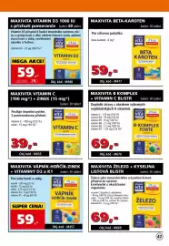 Efekt leták Strana 49: Maxivita B Komplex + Vitamin C Blistr €69,00, Maxivita vápník-hořčík-zinek + vitaminy D3 a K1 €59,00