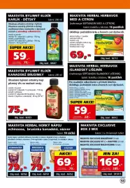 Efekt leták Strana 55: Maxivita herbal herbavox islandský lišejník €59,00, Maxivita bylinný elixír kanadské brusinky €75,00