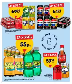 BorderShop tilbudsavis Side 4: Faxe Kondi Appelsin €55,00, Coca Cola Zero Sugar, Fanta Zero Sugar eller Coca Cola Pet €59,95