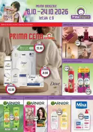 Prima Drogerie leták Strana 1: A-2402026 PRIMA DROGERIE 8.10.-24.10.2026 leták č.9 DOVE deo AP 150ml, stick 50ml, mýdlo 90g