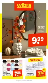 Wibra folder Pagina 1: Saskia breigaren €7,00, Theelichten €7,00