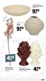 Wibra folder Pagina 6: Vaas €9,99, Decoratieschaal €9,99