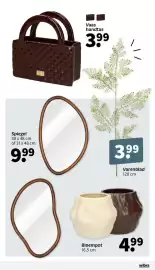 Wibra folder Pagina 9: Vaas handtas €3,99, Bloempot €4,99