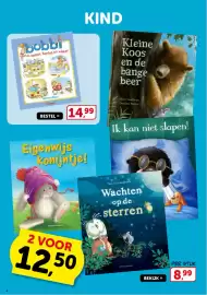 Boekenvoordeel folder Pagina 4: bobbi lente, zomer, herfst en winter KIND Kleine Koos en de bange beer Monica Maas klultman