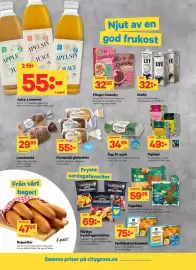 City Gross reklamblad Sida 6: Vegofärs €59,95, Fria formbröd glutenfritt €55,00