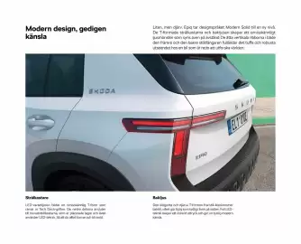 SKODA reklamblad Sida 7: Modern design, gedigen känsla Liten, men djärv. Epiq tar designspråket Modern Solid till en ny