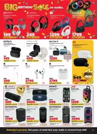 HiFi Corp catalogue Page 7: JBL Charge 6 Portable Bluetooth Speaker €3.499,00, SKYWORTH PS350 Party Speaker €2.499,00