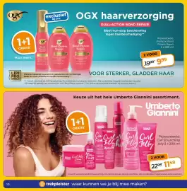 Trekpleister folder Pagina 10: OGX Bond Protein Repair €9,99, Umberto Giannini Curl Scrunching Jelly €11,49