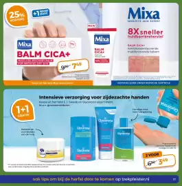Trekpleister folder Pagina 19: Mixa Balm Cica+ €7,49, Glycerona hygiënische handgel €3,49