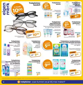 Trekpleister folder Pagina 20: Trekpleister serum €5,00, Trekpleister specialistische huidverzorging €5,00