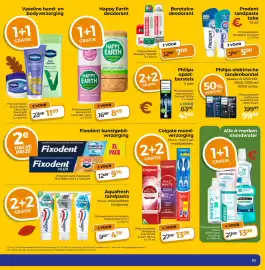 Trekpleister folder Pagina 21: Vaseline serum lotion Gluta Hya Overnight Radiance €11,99, Happy Earth deodorant €8,49