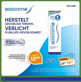 Trekpleister folder Pagina 22: Sensodyne Repair & Protect Cool Mint tandpasta €13,00