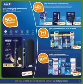 Trekpleister folder Pagina 23: Oral-B opzetborstels €24,99, Oral-B elektrische tandenborstel €47,99
