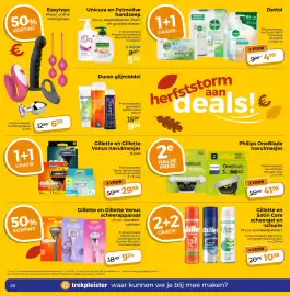 Trekpleister folder Pagina 28: Unicura en Palmolive handzeep €5,00, Dettol No Touch Refill handzeep Sensitive €4,99