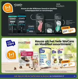 Trekpleister folder Pagina 31: Wilkinson Sword en Intuition scheerapparaten en navulmesjes €13,99