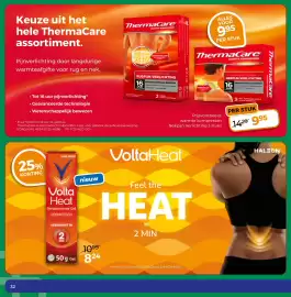 Trekpleister folder Pagina 34: ThermaCare warmte kompressen €9,95, Haleon Volta Heat €8,24