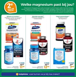 Trekpleister folder Pagina 38: Trekpleister magnesium citraat €11,55, Trekpleister magnesium B6 + CBD €12,59