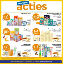 Trekpleister folder Pagina 45: Trekpleister luiers €11,95, Pampers luierbroekjes en NewBorn luiers €29,98