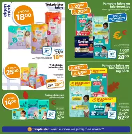 Trekpleister folder Pagina 48: Eigen merk trekpleister luiers €18,00, Trekpleister babydoekjes €25,00