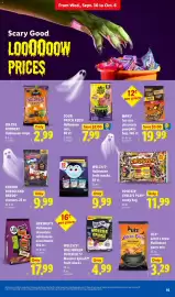 Lidl weekly ad week 40 Page 15: Kinder bueno and nerds clusters €9,99, Tootsie Child's Play candy bag €11,99